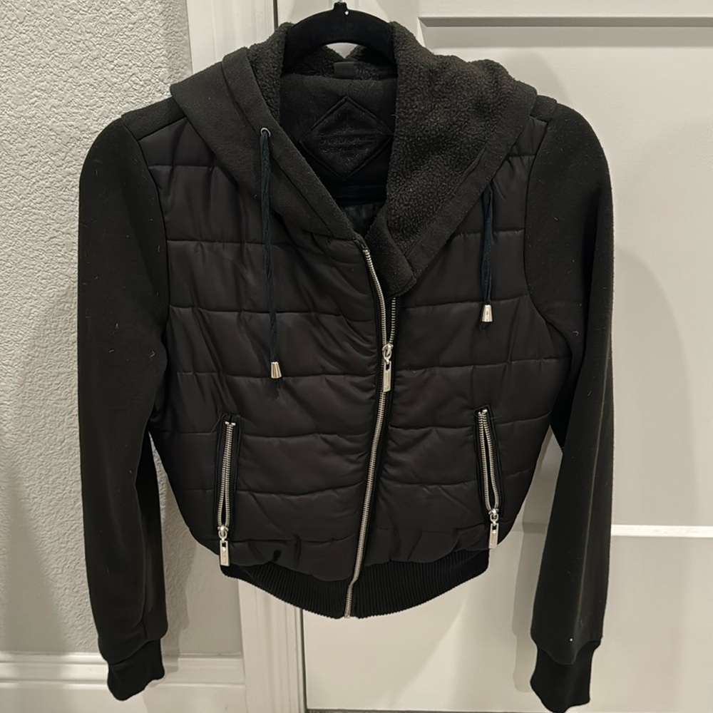 Jou Jou Mix Media Black Jacket